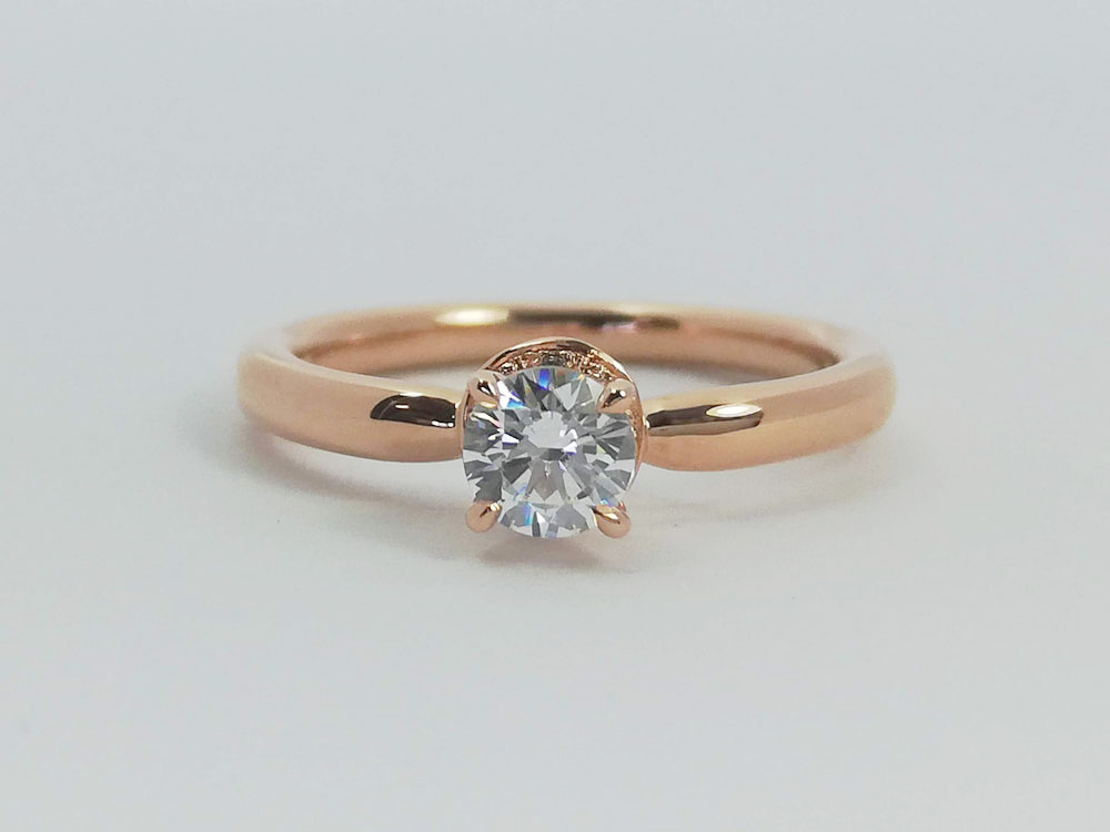 ピンクゴールド婚約指輪