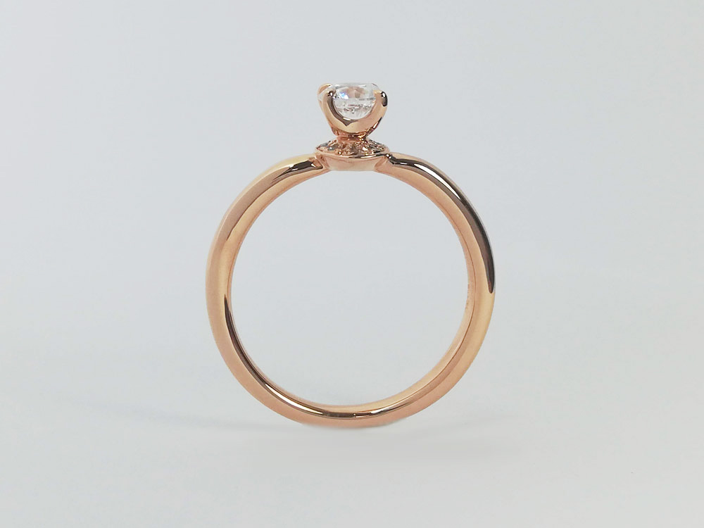 ピンクゴールド婚約指輪